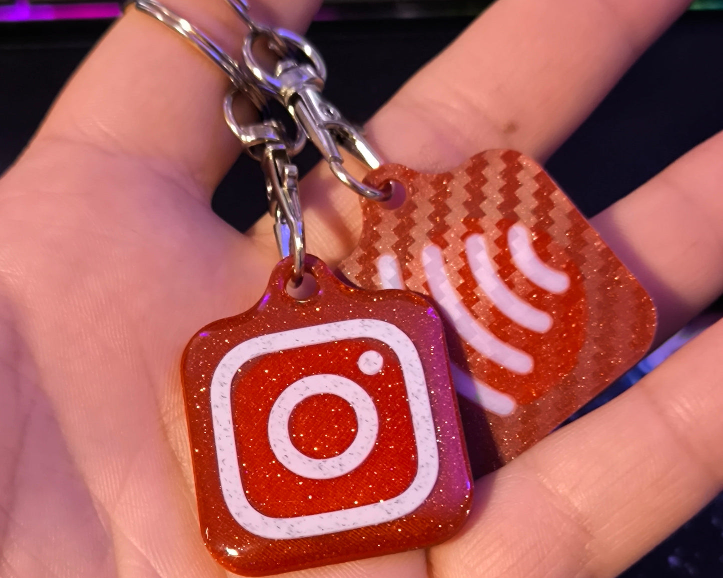 NFC Instagram Schlüsselhalter